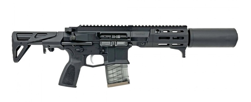 Picture of MAXIM DEFENSE INDUSTRIES LLC PDX-SD- SUPPRESSED SBR 300 BLKOUT 5.5IN BARREL 20RD BLACK-MD-SCW STOCK-ALG TRIGGER-SDX TWO PIECE HANDGUARD-PDX-SD 7.62 SUPPRESSOR MXM-47843 MXM-47843