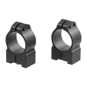 Picture of Warne Permanent Attached Fixed Ring Set, Fits Tikka Grooved Receiver, 1" Medium, Matte Finish 1TM