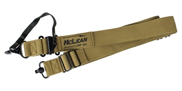 Picture of McLean Corp Coyote Brown Dynamic Retention Sling QD Swivel MCL-DRSQD002