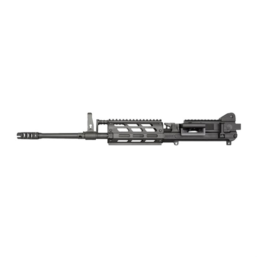 Picture of FightLite MCR DUAL-FEED AR-15 Upper Assembly - Black | 5.56 NATO | 16.25” Quick-Change Barrel | Accepts AR-15 Magazines & M27 Linked Ammo | M-LOK Rail-Interface System | RipBrake Muzzle Compensator MCR-556-DFRM