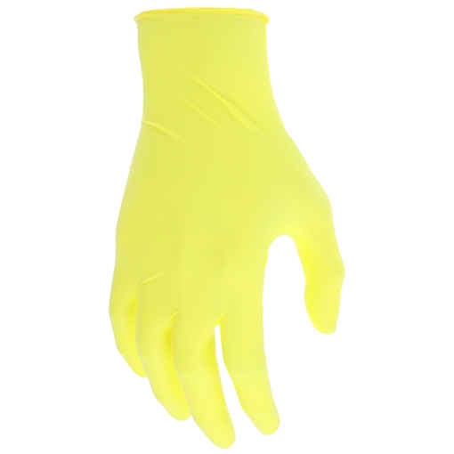 Picture of MCR Safety 3.5mil Econ, PF, NBR, Yellow 60035YXL