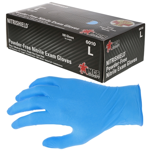 Picture of MCR Safety Blue 4 mil Medical grade Nitrile Disp 6010L