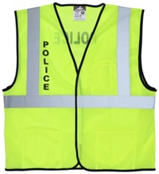 Picture of MCR Safety Luminator Series Hi-Vis Reflective Lime Safety Vest VCL2MLPLCL