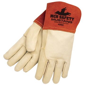 Picture of MCR Safety Mustang Cow Mig/Tig Weldr Sewn w/Kevlar 4950XL