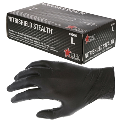Picture of MCR Safety Nitri-Stealth Black Nitrile 6060XL