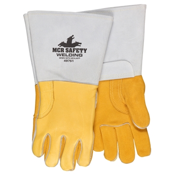 Picture of MCR Safety Pearl Grain Elkskin Welder Kevlar Sewn 49751XL