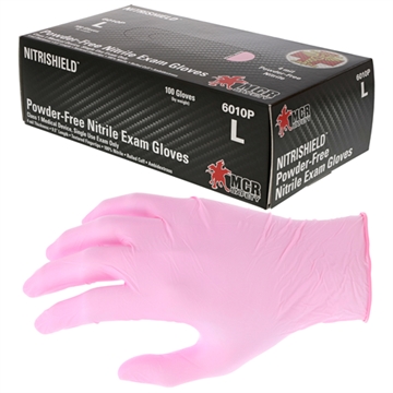 Picture of MCR Safety Pink 4 Mil Medical NBR L 6010PS