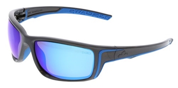 Picture of MCR Safety SR4 Swagger, Gun Metal Frame, Blue Diamo SR438B