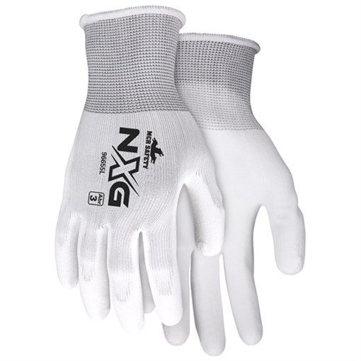 Picture of MCR Safety White Poly White PU 13 Gauge 96655XXS