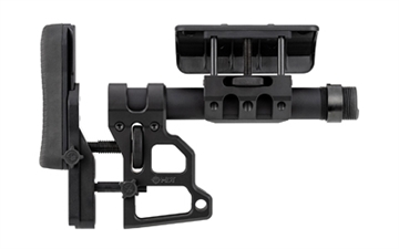 Picture of Mdt Sporting Goods Inc Skeleton Carbine Stock (SCS) Black Aluminum, Adj. Cheekrest/Buttpad, Buffer Tube, QD Sling Mounts 102856BLK