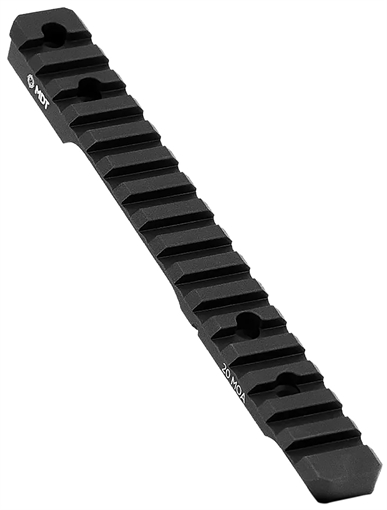 Picture of Mdt Sporting Goods Inc 20 MOA Picatinny Scope Base Black Anodized Aluminum 11" Long Fits Howa 1500 Long Action 102357BLK