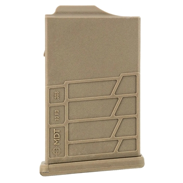 Picture of Mdt Sporting Goods Inc AICS Magazine 10rd Extended 308/6.5 Creedmoor Short Action, FDE Polymer Fits Some Chassis/Bottom Metal (MDT/XLR/KRG/GRS/CDI/Pacific Tool & Gauge) 104447FDE