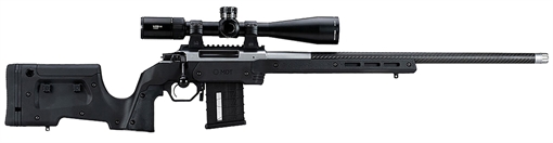 Picture of Mdt Sporting Goods Inc XRS Chassis Black Aluminum Core with Polymer Panels, Adj. Cheekrest, M-LOK Forend, Interchangeable Grips, AICS Mag Compatible, Fits Short Action Howa 1500 104690BLK