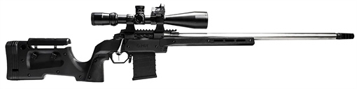 Picture of Mdt Sporting Goods Inc XRS Chassis Black Aluminum Core with Polymer Panels, Adj. Cheekrest, M-LOK Forend, Interchangeable Grips, AICS Mag Compatible, Fits Short Action Savage 104692BLK