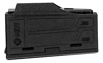 Picture of Mdt Sporting Goods Inc AICS Magazine 3rd Flush Fit 308/6.5 Creedmoor Short Action, Black Polymer Fits Some Chassis/Bottom Metal (MDT/XLR/KRG/GRS/CDI/Pacific Tool & Gauge) 105089BLK