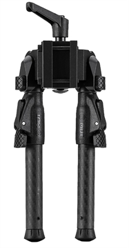 Picture of MDT GRND-POD Bipod, Height Adjustable, Four Locking Positions (0, 50, 80, and 180 Degrees), Picatinny Attachment Interface, Aluminum Core, Carbon Fiber Legs, Matte Finish, Black 105560-BLK 105560BLK