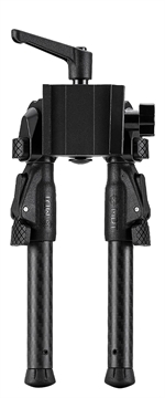 Picture of MDT GRND-POD Bipod, Height Adjustable, Four Locking Positions (0, 50, 80, and 180 Degrees), RRS Dovetail/ARCA Attachment Interface, Aluminum Core, Carbon Fiber Legs, Matte Finish, Black 105561-BLK 105561BLK
