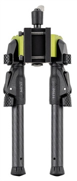 Picture of Mdt Sporting Goods Inc GRND-POD Green/Black 4.50"-9" Carbon Fiber/Aluminum, Adj. Throw Lever, 4 Leg Postitions, Fits ARCA Rail & RRS Dovetail 105561GRN