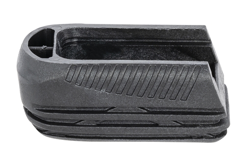 Picture of Mec-Gar Plus-2 Drop Protection System made of Polycarbonate with Black Finish & Grooves for Mec-Gar Beretta, CZ, Sig, Taurus & Witness Polymer Floor Plate Magazines F42241SET
