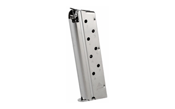 Picture of Mec-Gar USA Pistol Magazine, 40S&W, 8 Rounds, Fits 1911 Pistols, Silver, Steel, Nickel Finish MGCGOV40N