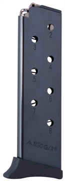 Picture of Mec-Gar Standard 8rd Detachable w/Finger Rest 380 ACP Fits Bersa Thunder Blued Carbon Steel MGBR3808B