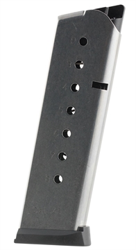 Picture of Mec-Gar 1911 Govt Handgun Magazine with Plastic Removable Buttplate & Follower .45 ACP HT Stainless Steel 8/rds High Cap MGCG4508SPF