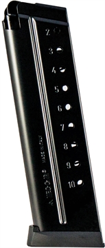 Picture of Mec-Gar Standard 10rd 9mm Luger Fits 1911 Government Blued w/Anti-Friction Coating Carbon Steel MGCGOV910AFC