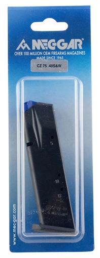 Picture of Mec-Gar Standard Blued w/ Anti-Friction Coating Detachable 12rd 40 S&W for CZ 75B/Shadow 2/75 SP-01/Shadow 85B MGCZ4012AFC