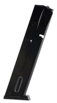 Picture of Mec-Gar Standard Blued Detachable 20rd 9mm Luger for S&W 659/5900/910/915 MGSW5920B