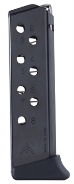 Picture of Mec-Gar Standard 8rd Detachable w/Finger Rest 32 ACP Fits Walther PP Blued Carbon Steel MGWPP32FRB