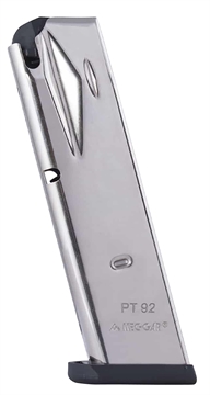 Picture of Mec-Gar Taurus PT92/99 15rd 9mm Compatible w/ Taurus PT92/99 Nickel PT9215N