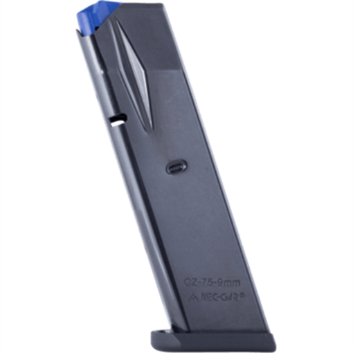 Picture of Mec-Gar Standard 10rd 9mm Luger Fits CZ75B/CZ Shadow 2/75 SP-01/Shadow/85B Blued Carbon Steel MGCZ7510B