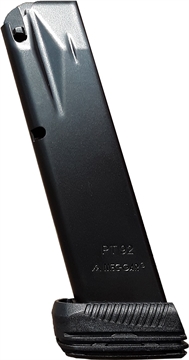 Picture of Mec-Gar Standard 20rd Detachable w/Drop Protection System 9mm Luger Fits Taurus PT92/PT99 Blued w/Anti-Friction Coating Carbon Steel MGPT9220DPS