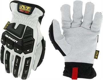 Picture of Mechanix Wear M-Pact HD Driver F8-360 White DuraHide Leather Small Elastic LDMPHDX000