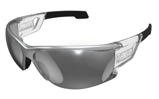Picture of Mechanix Wear Type-N Safety Glasses, Black Frame with Silver Lens VNS-11AD-PU