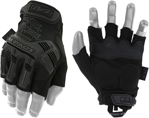 Picture of Mechanix Wear M-Pact Covert Black Fingerless Synthetic Leather XL TPR Closure MFL55011
