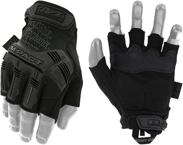 Picture of Mechanix Wear M-Pact Covert Black Fingerless Synthetic Leather XL TPR Closure MFL55011