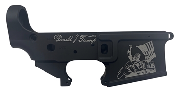 Picture of MENKE INDSTRY BILLET LWR RCVR MULTI BLK TRUMP EXCLUSIVE MR-15-TRUMP