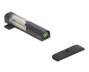 Picture of Meprolight USA FT Bullseye Front Sight Green/Tritium/Fiber Optic Black Frame, Fits Sig Sauer P365, Dovetail Mount 632163108