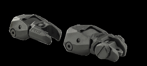 Picture of Meprolight Mepro FRBS - Self Illuminated Flip Polymer Desert Back-up Rifle Sights 4 Dot Rear/Orange Hyper Bright Front 403440