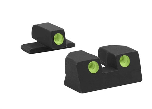 Picture of Meprolight USA Tru-Dot Sight Set Green Tritium/Orange Tritium/Black Frame Compatible w/Glock 42/43/43X/48X, Post/Dovetail Mount 102203301