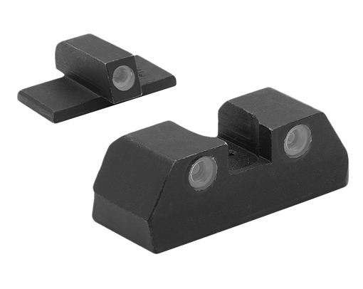 Picture of Meprolight USA Tru-Dot Green Tritium White Outline Front Sight-Green Tritium White Outline Rear Sight KAHR Arms K/P/MK/PM 151203101