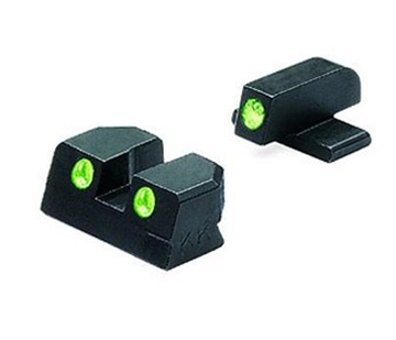 Picture of Meprolight Fixed Night Sight Springfield XD 9mm/.40 S&W for 4-5" Barrels Green Front & Green Rear ML11410