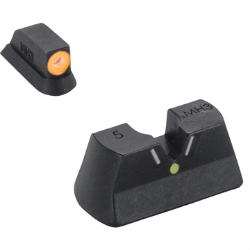 Picture of Meprolight Hyper Bright V-Sight Fixed Pistol Set for CZ 75/85/97/SP01 Green with Orange Front 477903131
