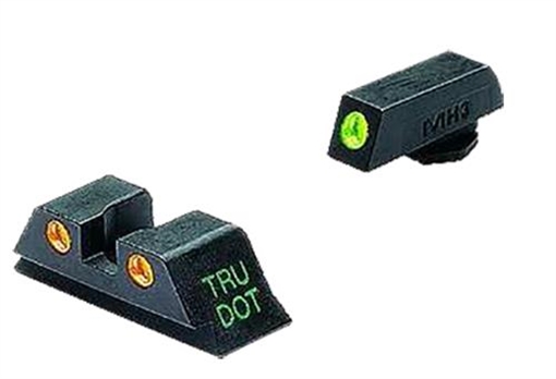 Picture of Meprolight USA Tru-Dot Sight Set Green Tritium Front/Orange Tritium Rear, Compatible w/Glock 10mm/45 ACP 102223301