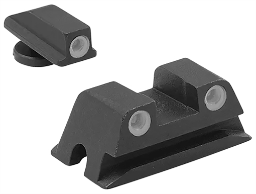 Picture of Meprolight USA Tru-Dot Green Tritium White Outline Front Sight-Green Tritium White Outline Rear Sight Walther Arms PPS/PPX/Creed 188023101