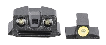 Picture of Meprolight USA Hyper-Bright Green/Tritium, Black Frame Fits Kimber 1911 Micro/Micro 9, Post Mount 412293121