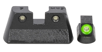 Picture of Meprolight USA Hyper-Bright Green Tritium Green Outline Front Sight-Green Tritium Black Outline Rear Sight CZ 75/82/83/85 477773111