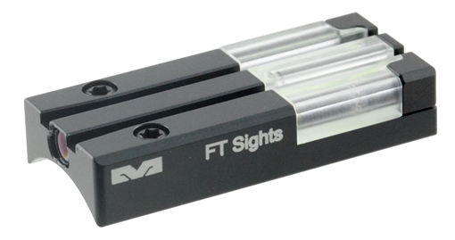 Picture of Meprolight USA FT Bullseye Rear Sight Green Tritium FO/Black Frame Fits Remington R1, Dovetail Mount 631303108