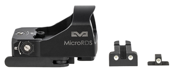 Picture of Meprolight USA Micro RDS Black 1x 3 MOA Dot Reticle Fits Sig Sauer P226/P320 Pistol 88070502